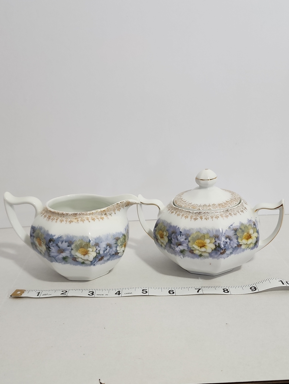 Z.S. & Co. Bavaria Porcelain Creamer - White with Gold Accent